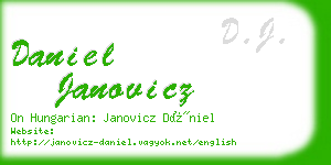 daniel janovicz business card